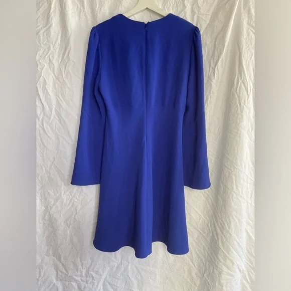Diane von Furstenberg Tie Front Mini Crepe Dress Size 10 NEW - Picture 13 of 16